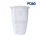 PCG Pump Basket For Pentair WhisperFlo | 070387 | PCG070387, white open-grid design for optimal debris filtration.
