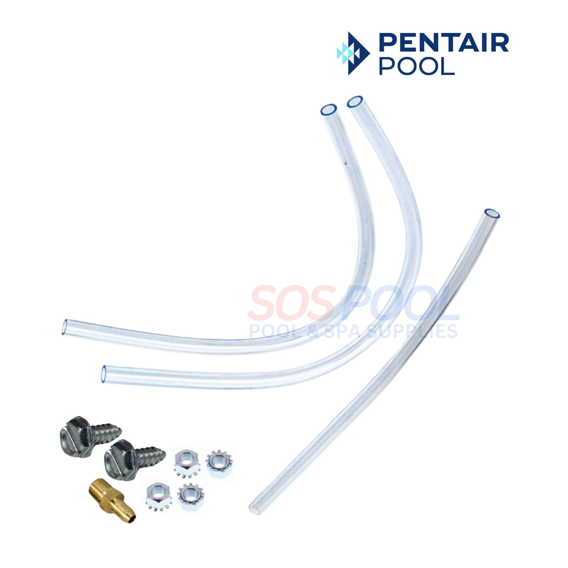 Pentair Air Blower Kit parts: hoses and accessories for MasterTemp heaters from SOS Pool, model 460743.