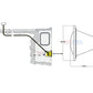 Pentair Amerlite pool light installation diagram with dimensions and cord layout for efficient lighting solutions.