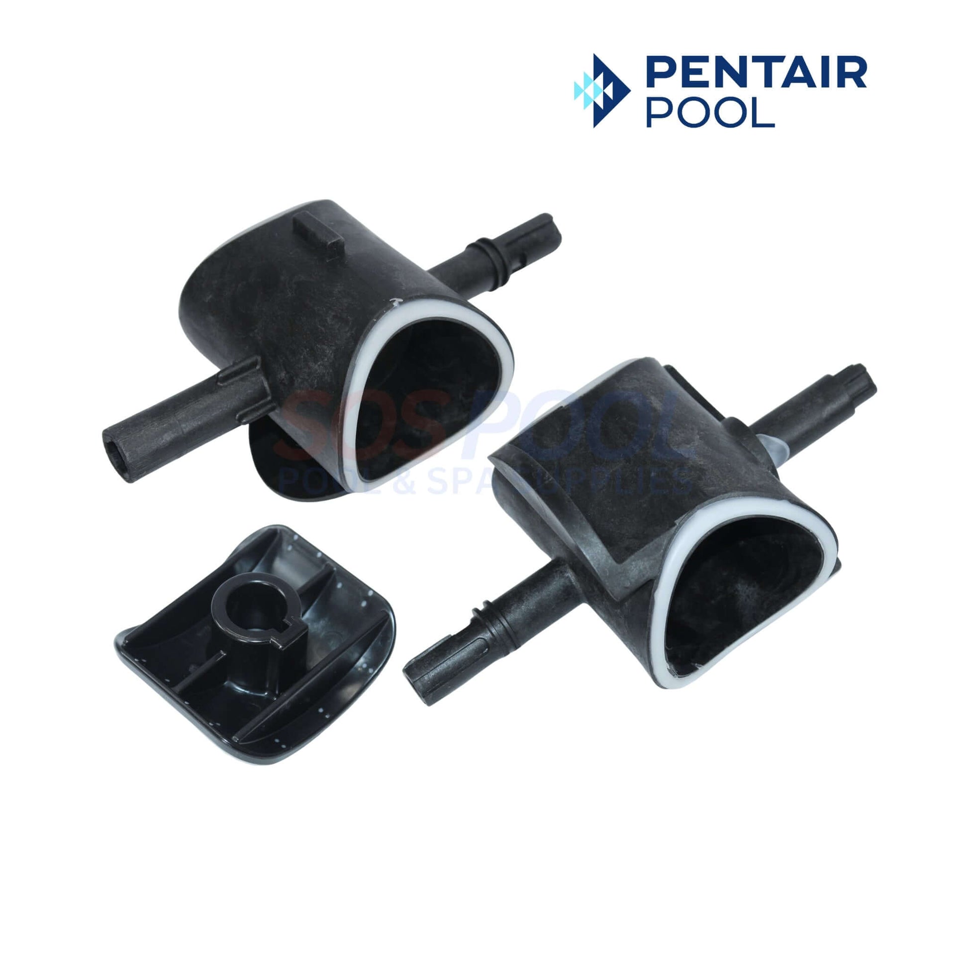 Pentair Backwash Valve Rebuild Kit For FullFloXF | 270514Z showing two diverters and an outlet seal, ideal for pool maintenance solutions.