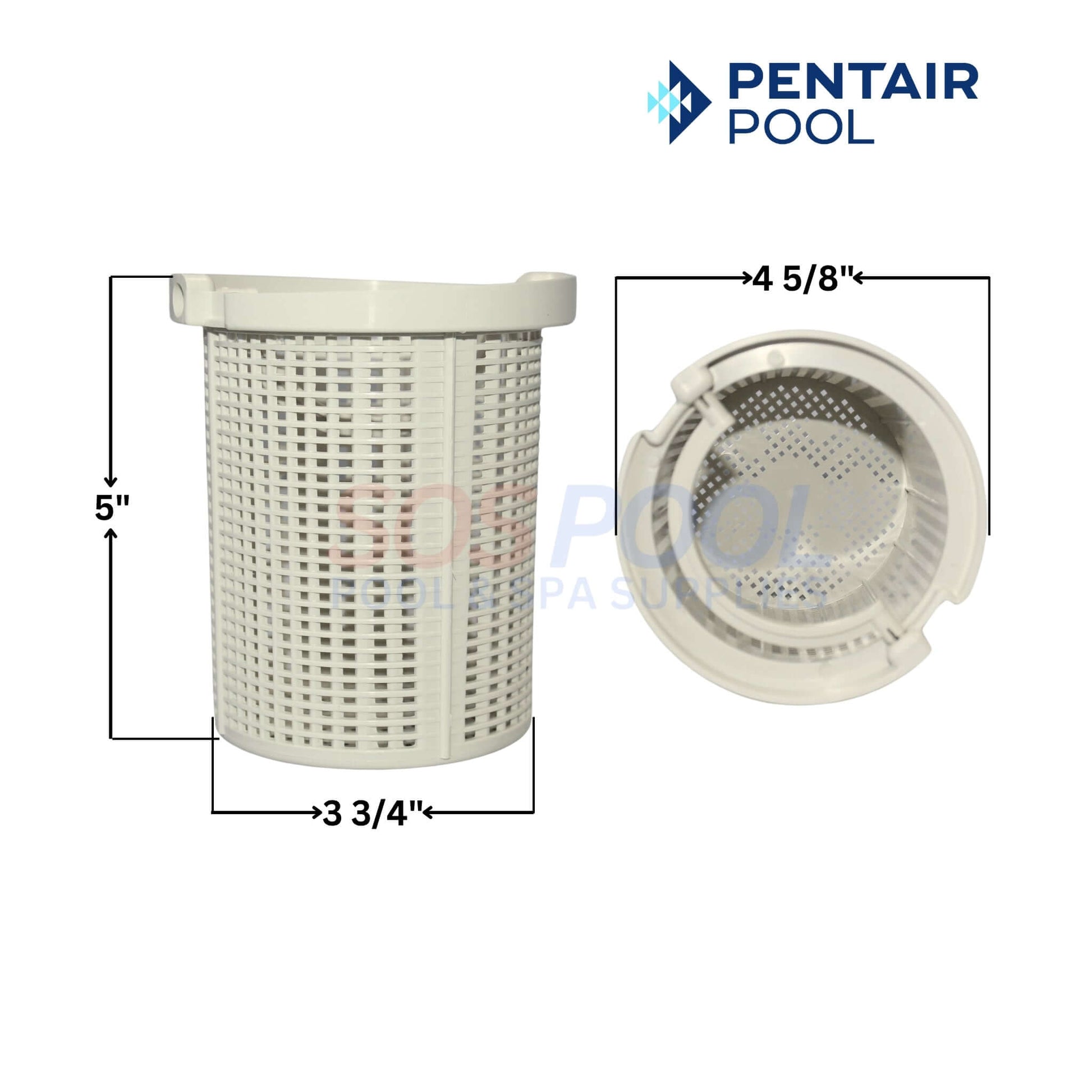 Pentair Basket R38004 for AquaFlo and Premier Pumps, 5-inch high-quality replacement, SOS Pool.