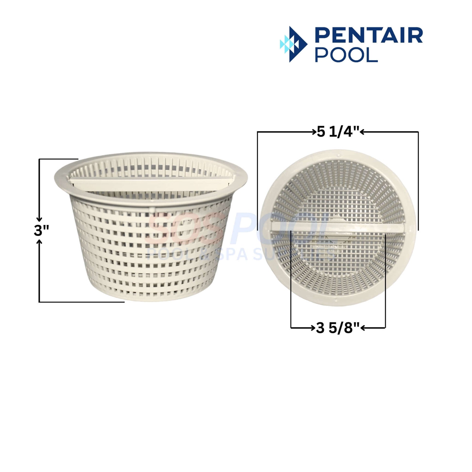 Pentair R38014 skimmer basket compatible with Hayward SP-1094-FA and Aladdin B-203 for SOS Pool cleanup.
