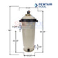 Pentair Clean & Clear Cartridge Filter dimensions 76" height, 16" width, 200 sq ft filtration area at SOS Pool.
