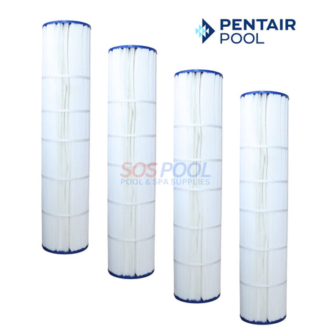 Pentair Clean & Clear Plus 520 Cartridge 4 Pack by SOS Pool for superior filtration and chlorine resistance.