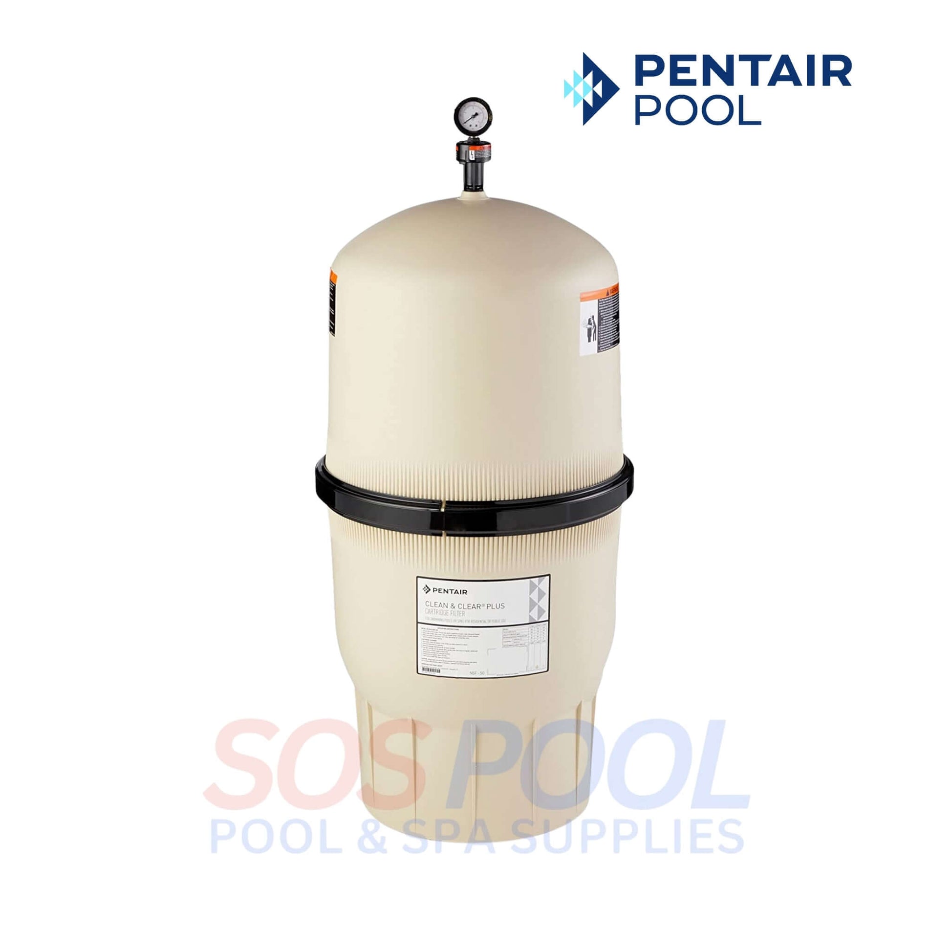 Pentair Clean & Clear Plus Cartridge Filter EC-160301 for swimming pools, 420 sq ft filtration area. SOS Pool.