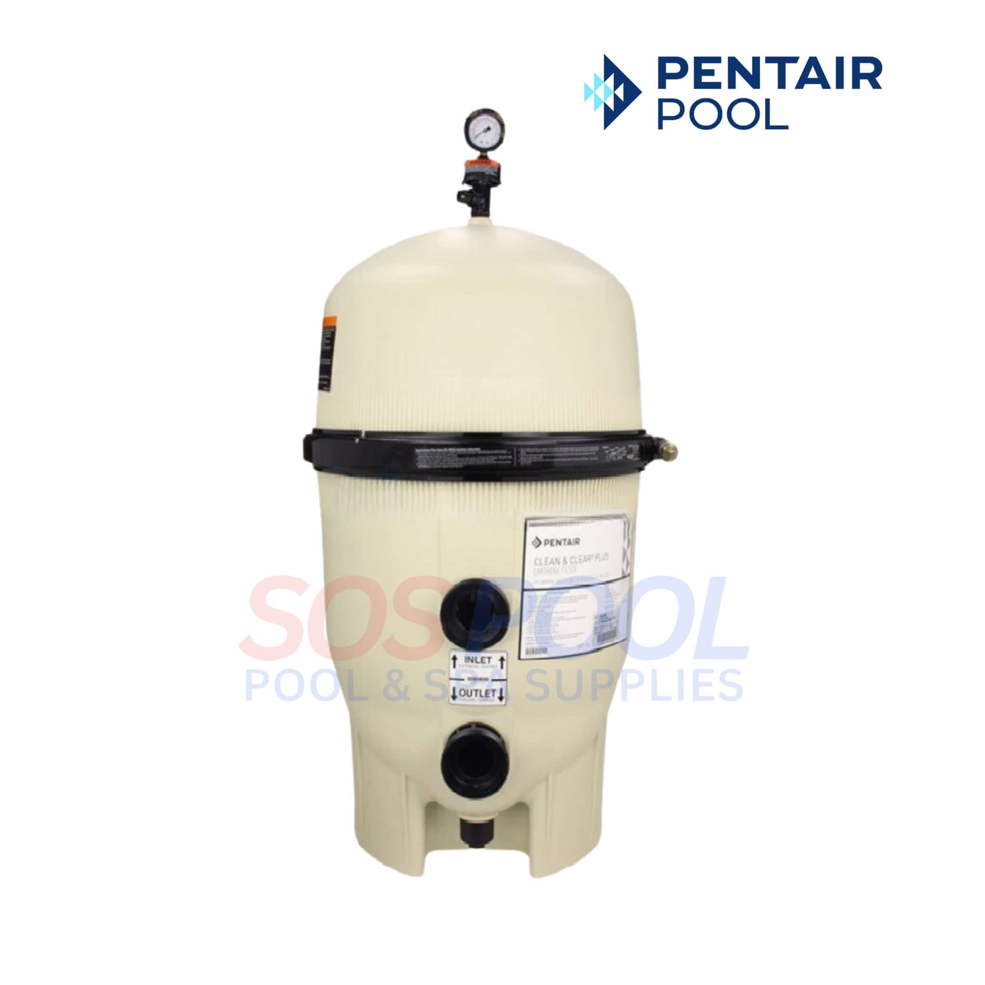 Pentair Clean & Clear Plus Cartridge Filter | 520 sq ft | Exceptional water filtration from SOS Pool Supplies.
