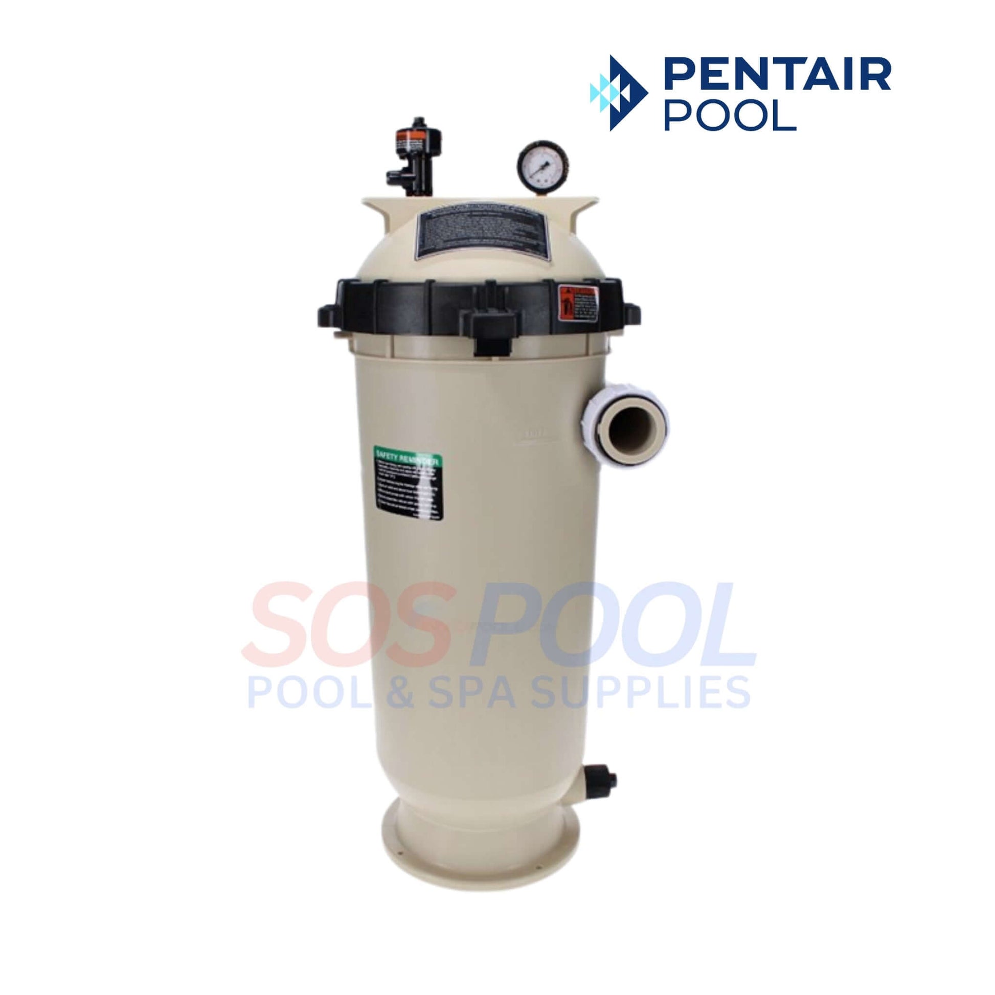 Pentair Clean & Clear RP Cartridge Filter 100 sq ft by SOS Pool, efficient pool filtration system for crystal clear swimming water.