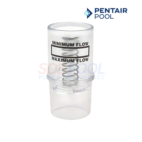 Pentair Cleaner Flow Gauge | 41200-0212 in clear plastic showing flow markings for accurate suction measurement in pool cleaners.
