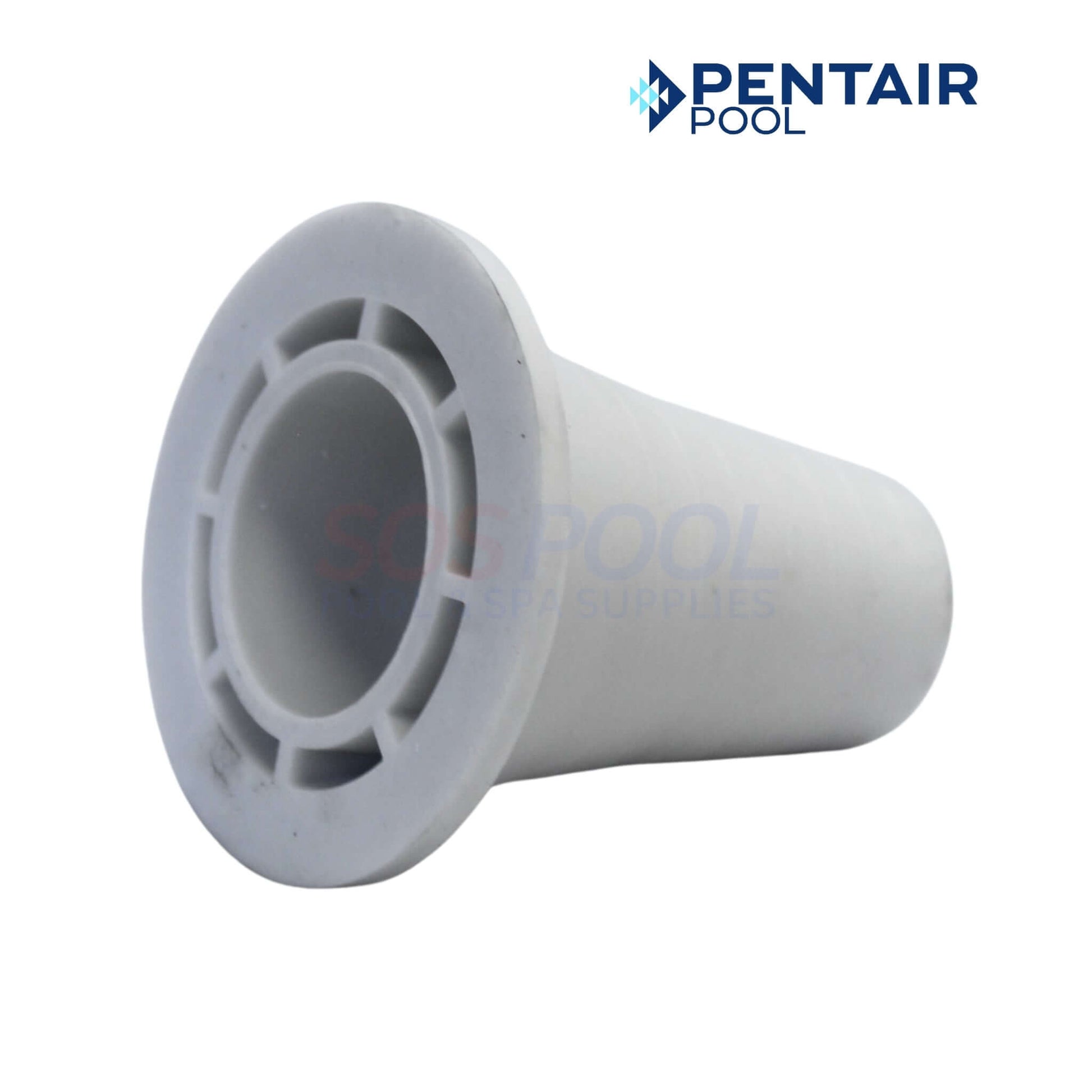 Pentair Cleaner Reducer Cone | GW9015 in white, showing detailed design for regulating suction in pool cleaners. SOS Pool supplies.