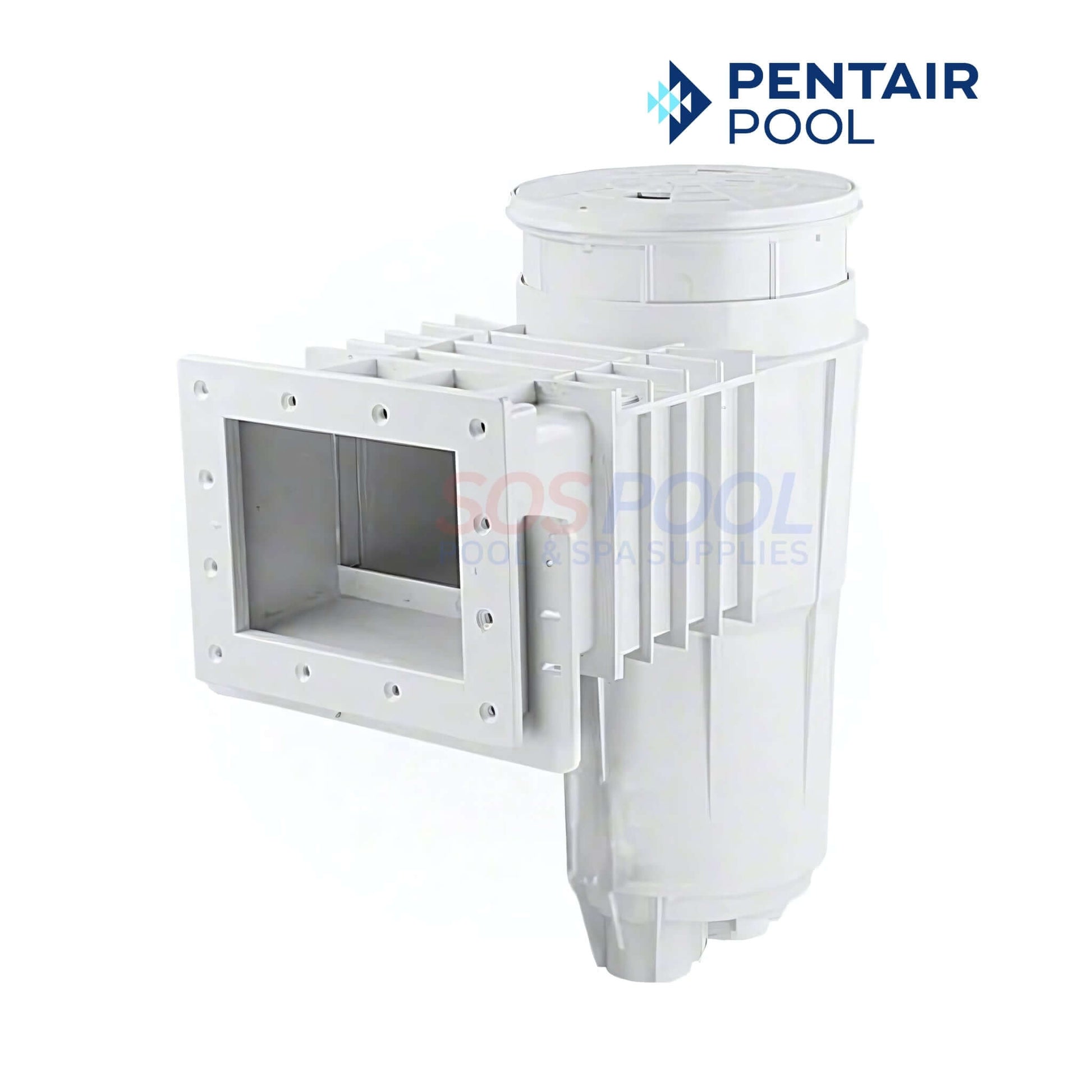 Pentair Complete Bermuda Vinyl Skimmer 506420 for efficient debris removal in vinyl pools. Available at SOS Pool.