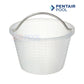 Pentair Pool skimmer basket from SOS Pool, featuring a sturdy handle and a durable design for effective debris collection.