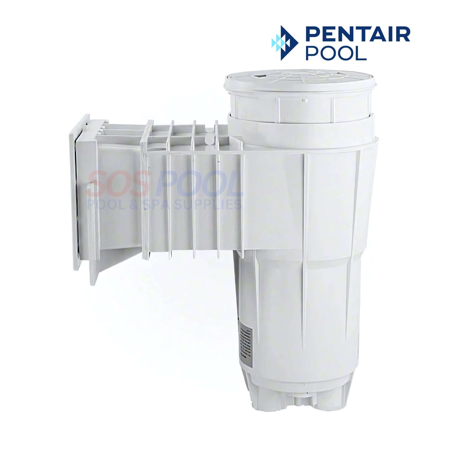 Pentair Complete Bermuda Vinyl Skimmer 506420 for vinyl and fiberglass pools by SOS Pool, durable ABS construction.