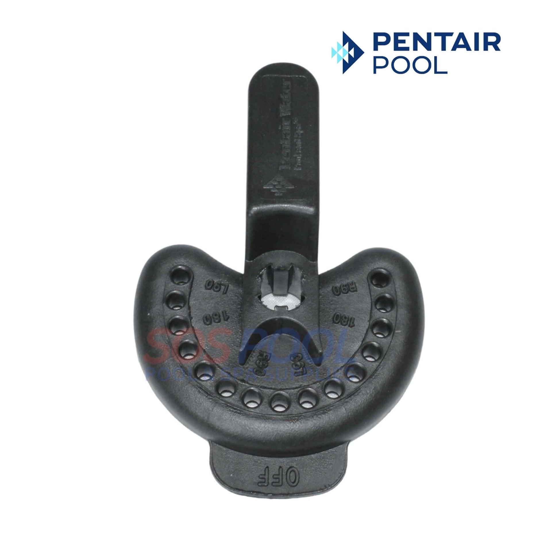 Pentair Diverter Valve Handle for 2 and 3 Way Diverter Valves by SOS Pool, OEM 270028, durable replacement part.