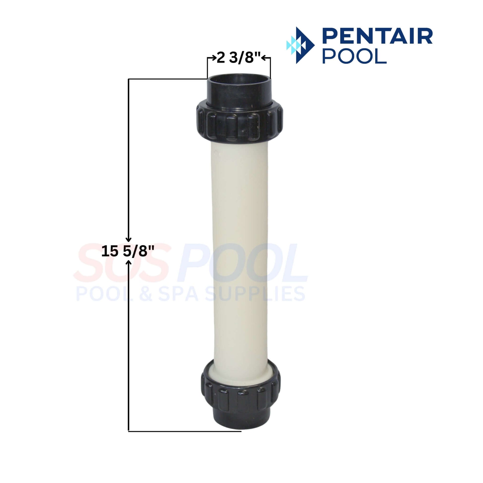 Pentair Dummy Pass-Through Cell 520588 for IntelliChlor. Measures 2 3/8" x 15 5/8". SOS Pool supplies.