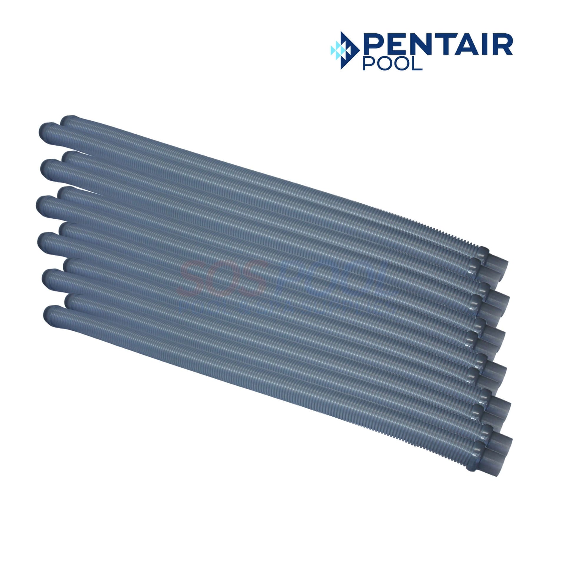 Pentair Great White & Dorado Sectional & Leader Hose | 41200-0130, durable gray hoses for pool cleaners, ideal for SOS Pool supplies.