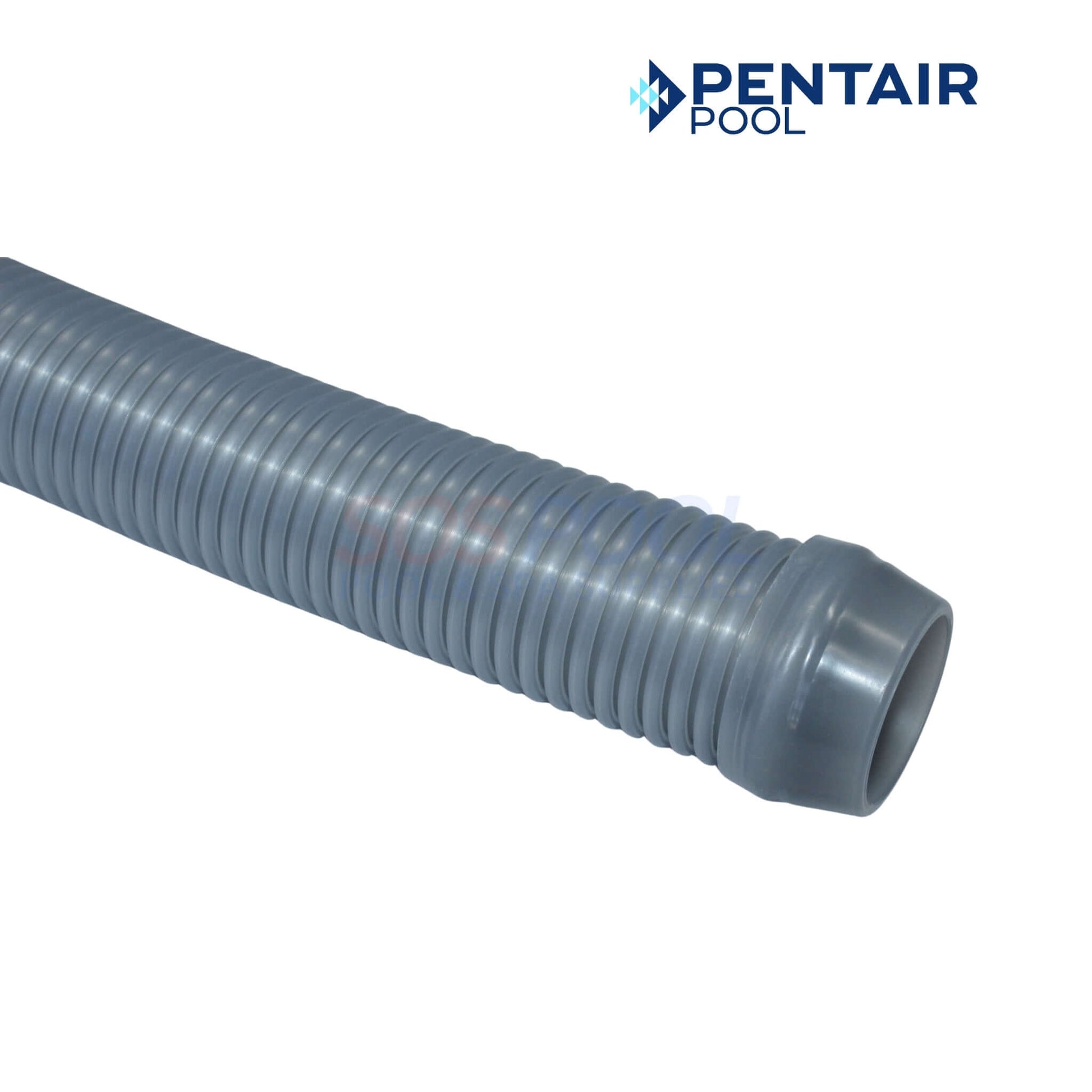 Pentair Great White & Dorado Sectional & Leader Hose | 41200-0130 gray flexible hose close-up, ideal for SOS Pool swimming pool parts.
