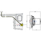 Diagram of Pentair Color LED Small Spa Light installation with dimensions, showcasing its features and design for SOS Pool.