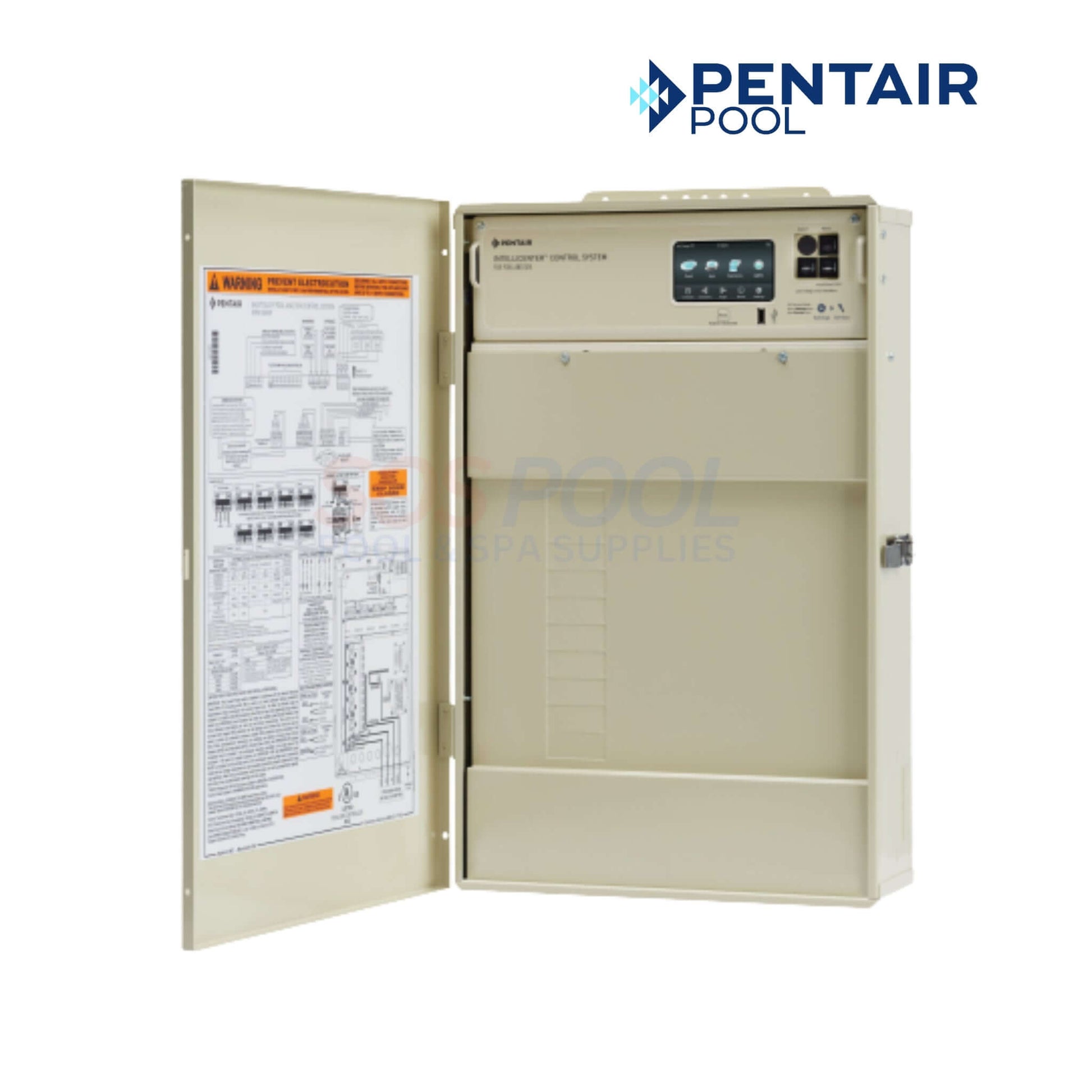 Pentair IntelliCenter I5PS Control System 523964 with IC40, featuring detailed controls and specifications for pool management.