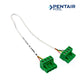 Pentair Pool Connector Wires for IntelliCenter systems, green connectors, durable design for reliable use in swimming pool automation.