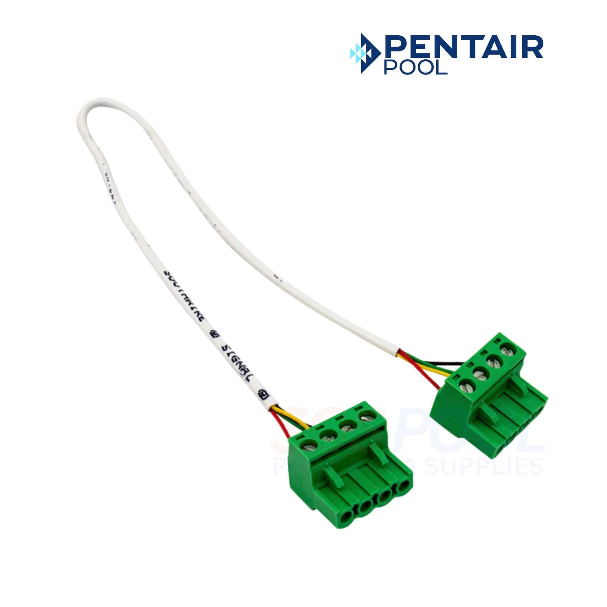 Pentair Pool Connector Wires for IntelliCenter systems, green connectors, durable design for reliable use in swimming pool automation.