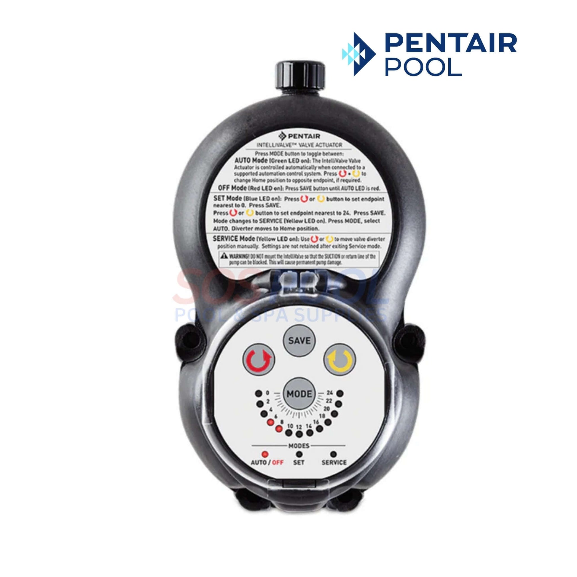 Pentair IntelliCenter i8PS Control System With ICL Plus40 | 523961 showing user interface, buttons, and instructions for automation of pool equipment.