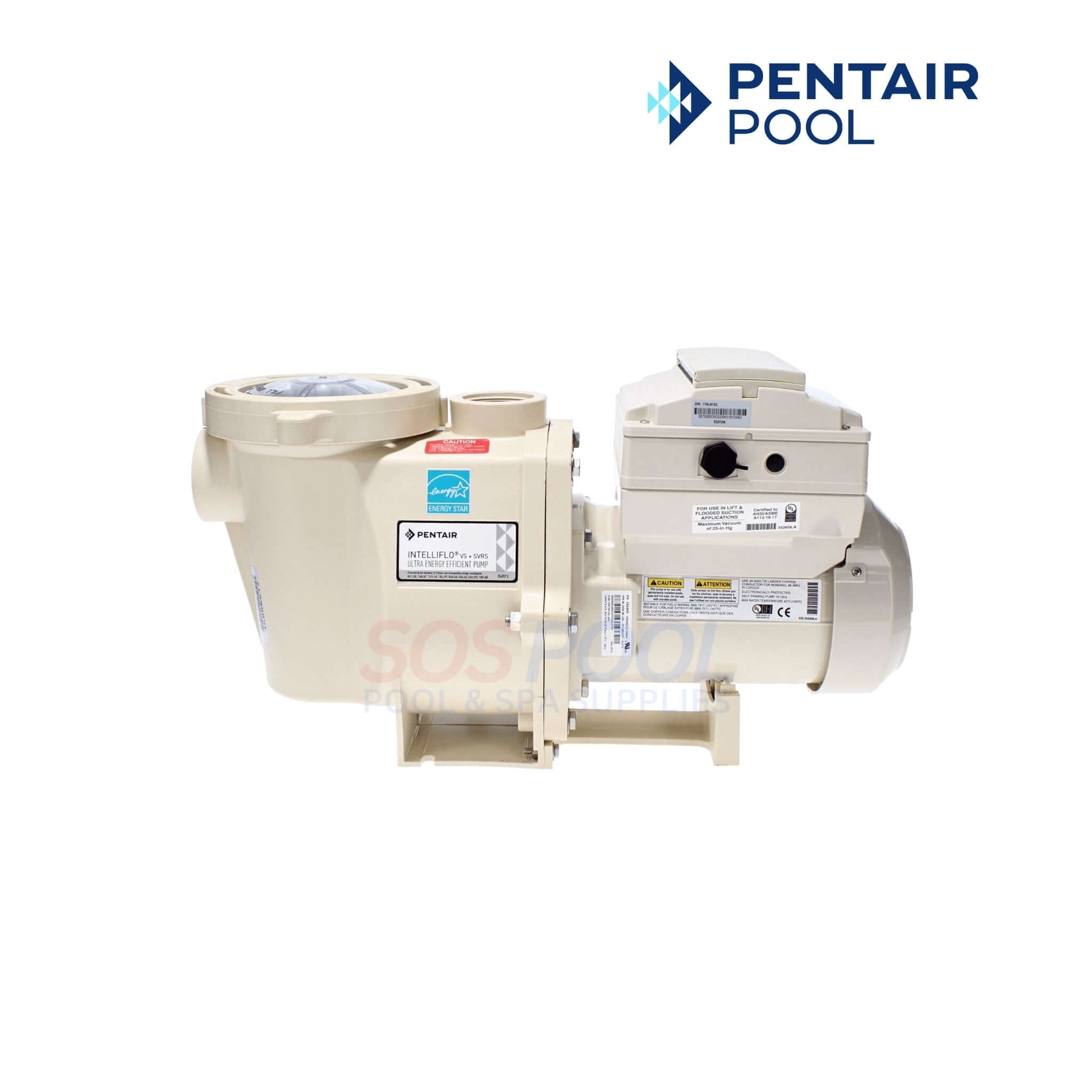 Pentair IntelliFlo VS+SVRS 3 HP Pump | Variable Speed Pool Pump | 230V | SOS Pool