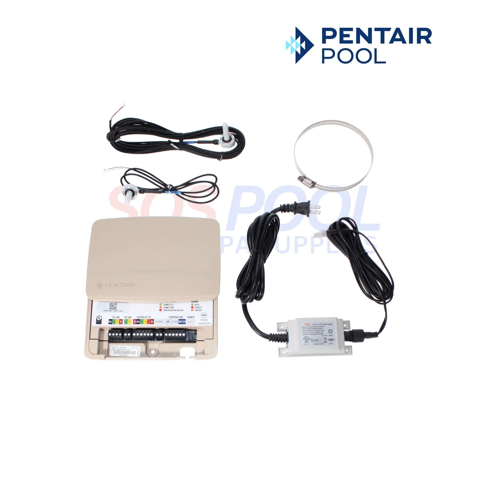 Pentair IntelliSync Pool Pump Control and Monitoring Automation System EC-523404 with accessories for SOS Pool.