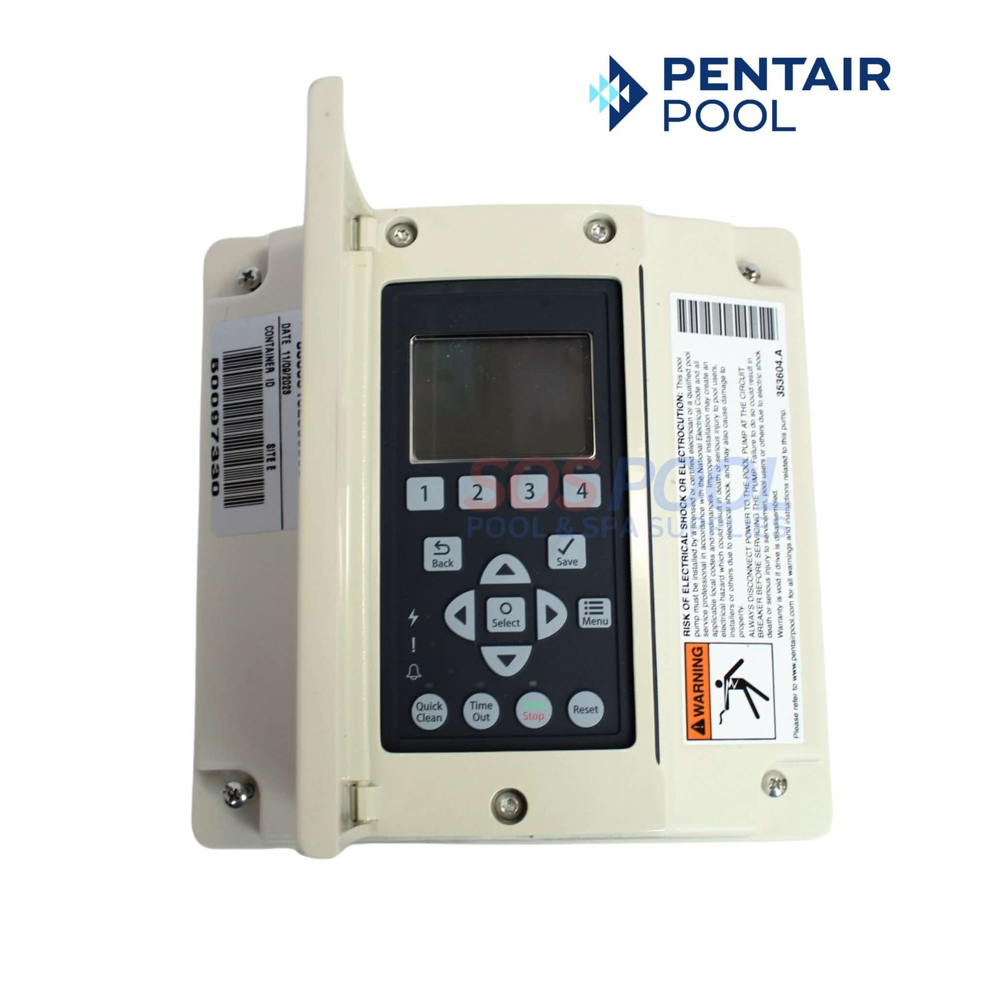 Pentair Keypad Assembly for Intelliflo Pumps 357527Z. Essential SOS Pool replacement part for optimized pump control.