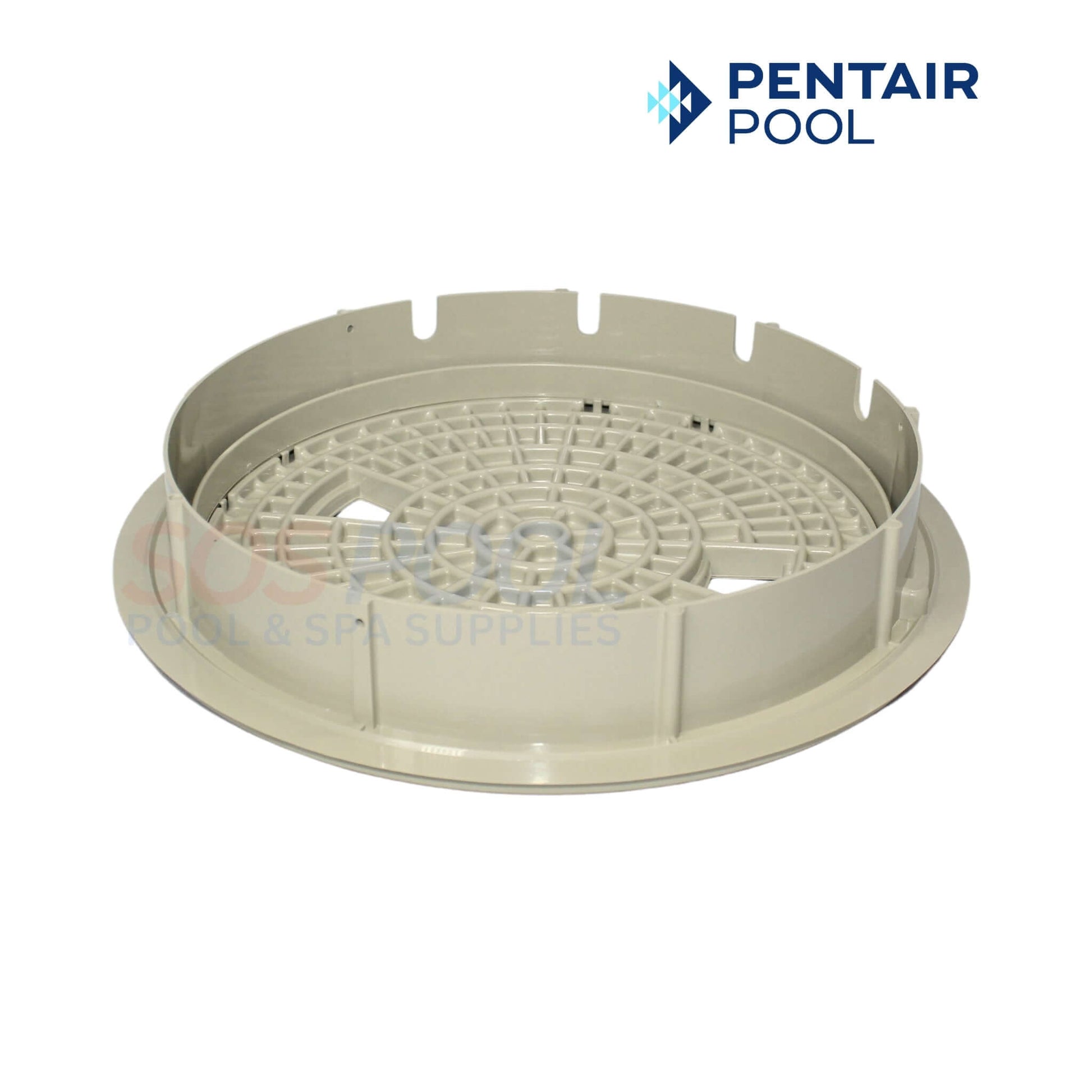 Pentair Lid and Collar for U-3 Skimmers, Tan, 08650-0159, 10.5" width, reliable pool performance, SOS Pool quality.