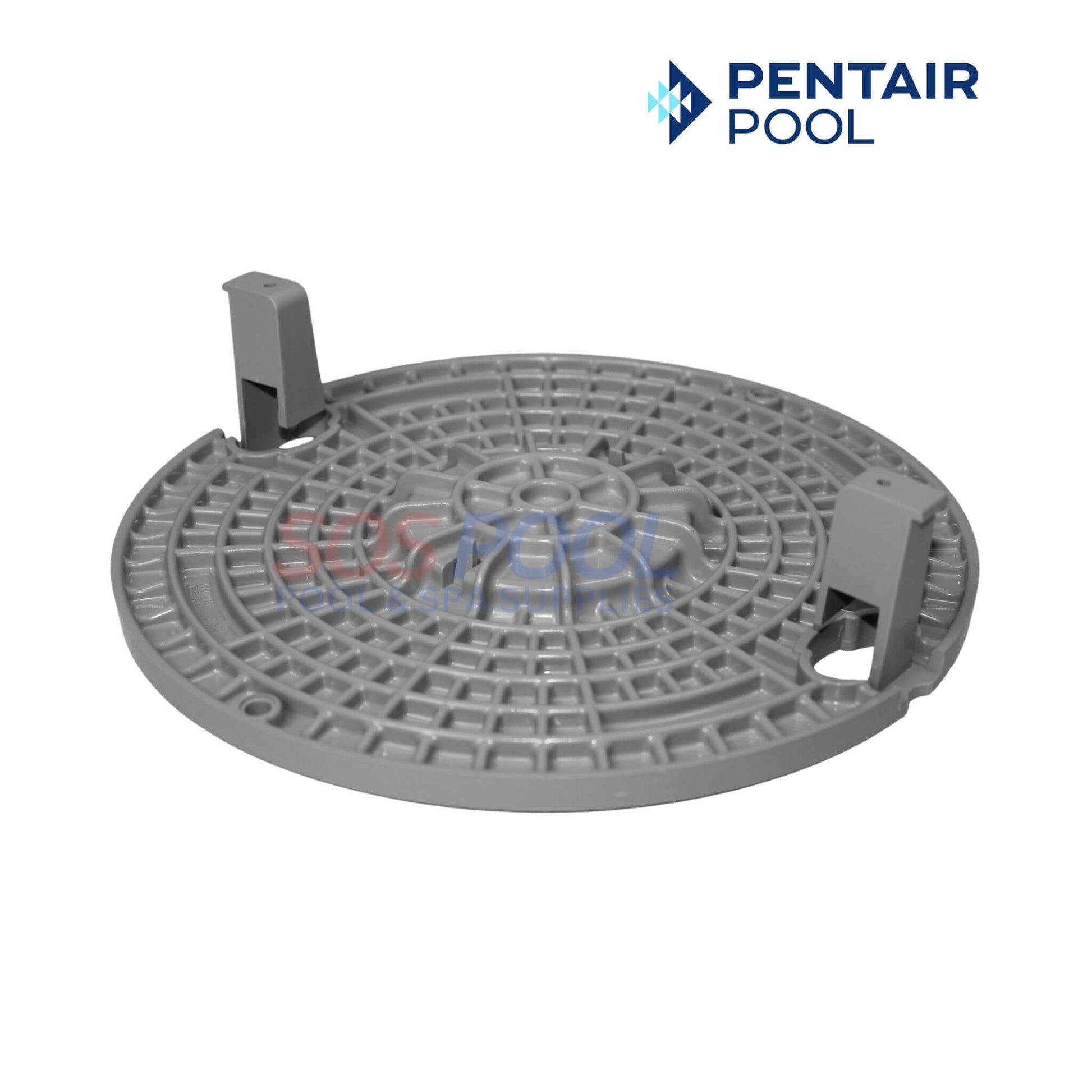 Pentair Lock Down Lid for Admiral Skimmers, Gray, OEM 85007413, compatible with SOS Pool for secure filtration.