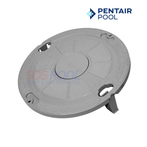 Pentair Lock Down Lid for Admiral Skimmers in gray. Fits securely to prevent debris. Available at SOS Pool.