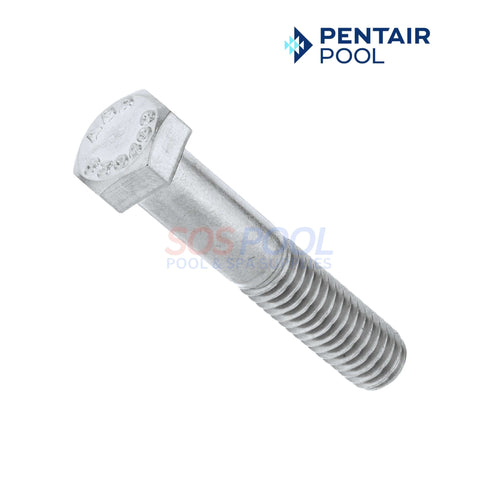 Pentair bolt for WhisperFlo and Intelliflo systems, hex cap, 3/8-16" x 2", part number 070431 - SOS Pool