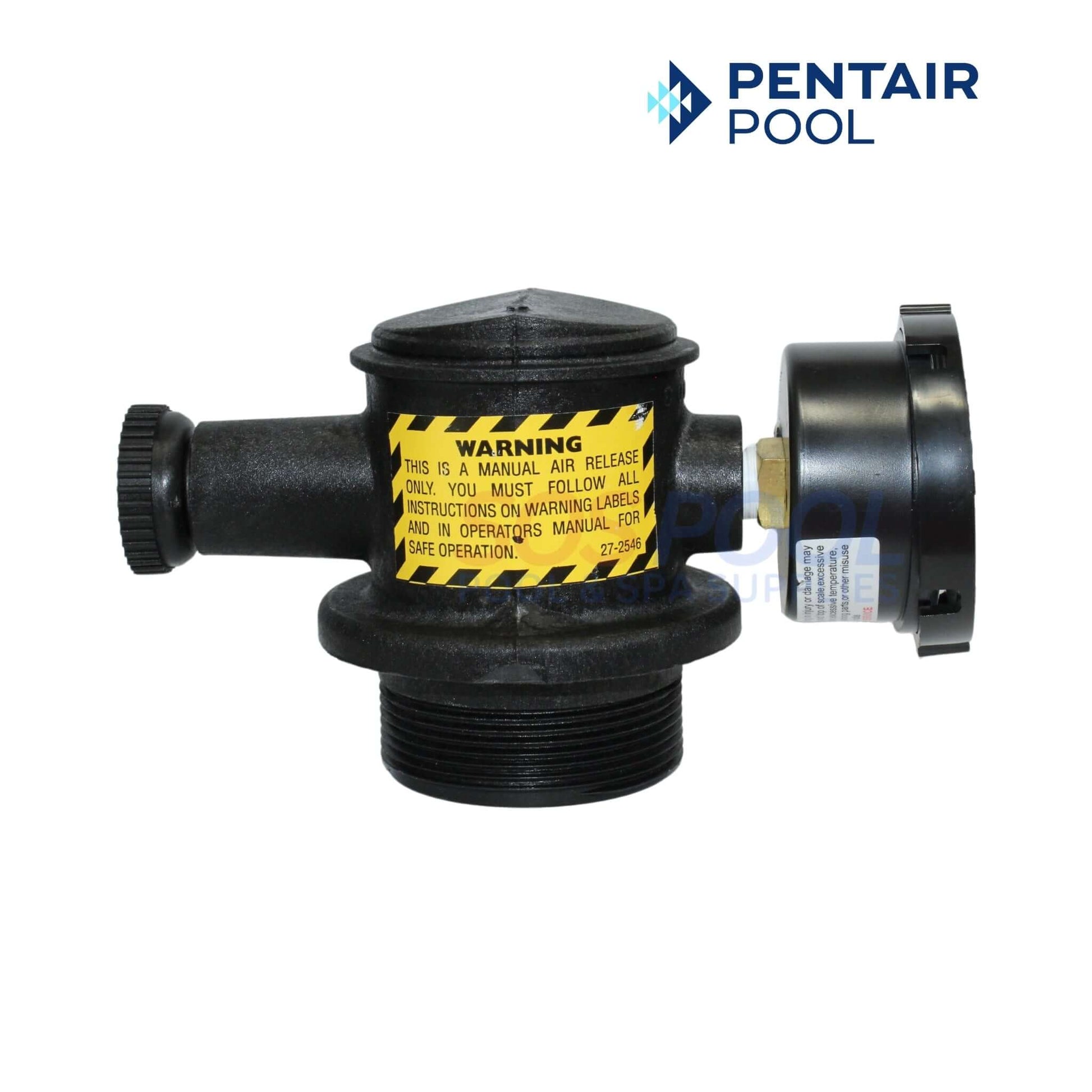 Pentair Manual Air Relief Valve 273550 for FNS, Nautilus Plus, SM, SMBW 4000 Filters - SOS Pool