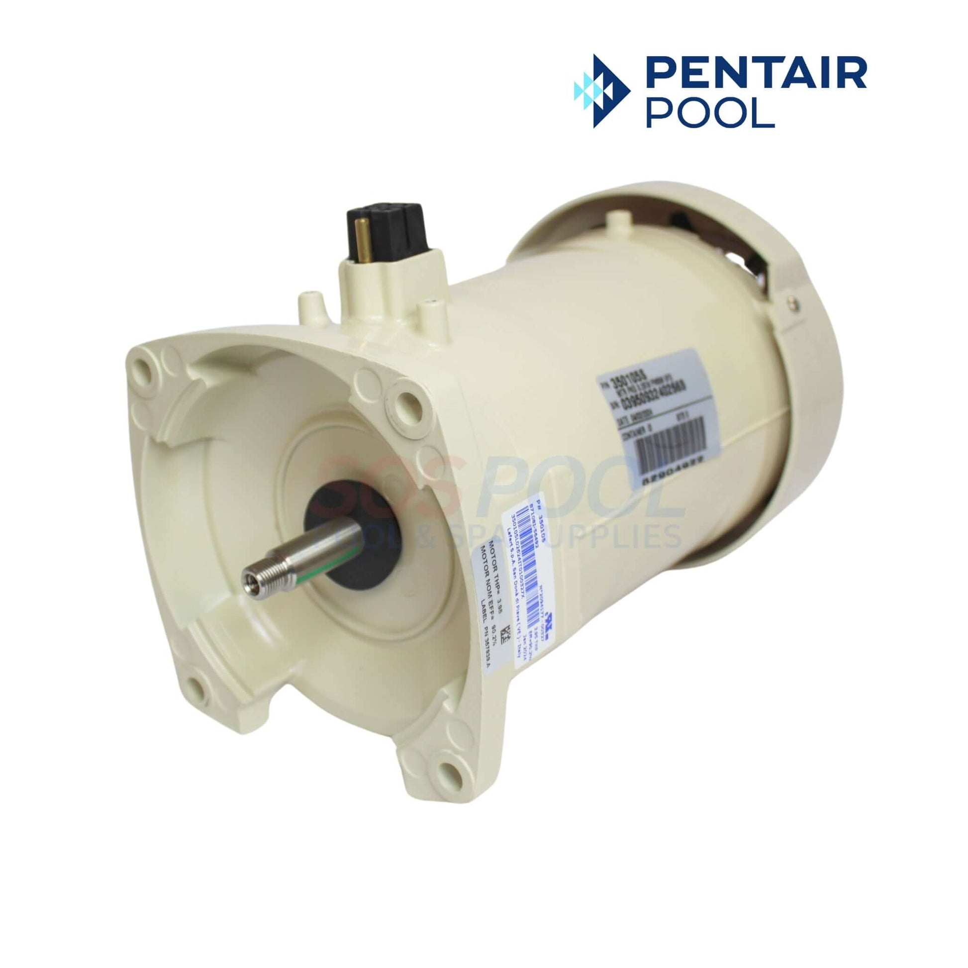 Pentair 011018 variable speed motor 350105S replacement, suitable for IntelliFlo pumps, SOS Pool Supplies.