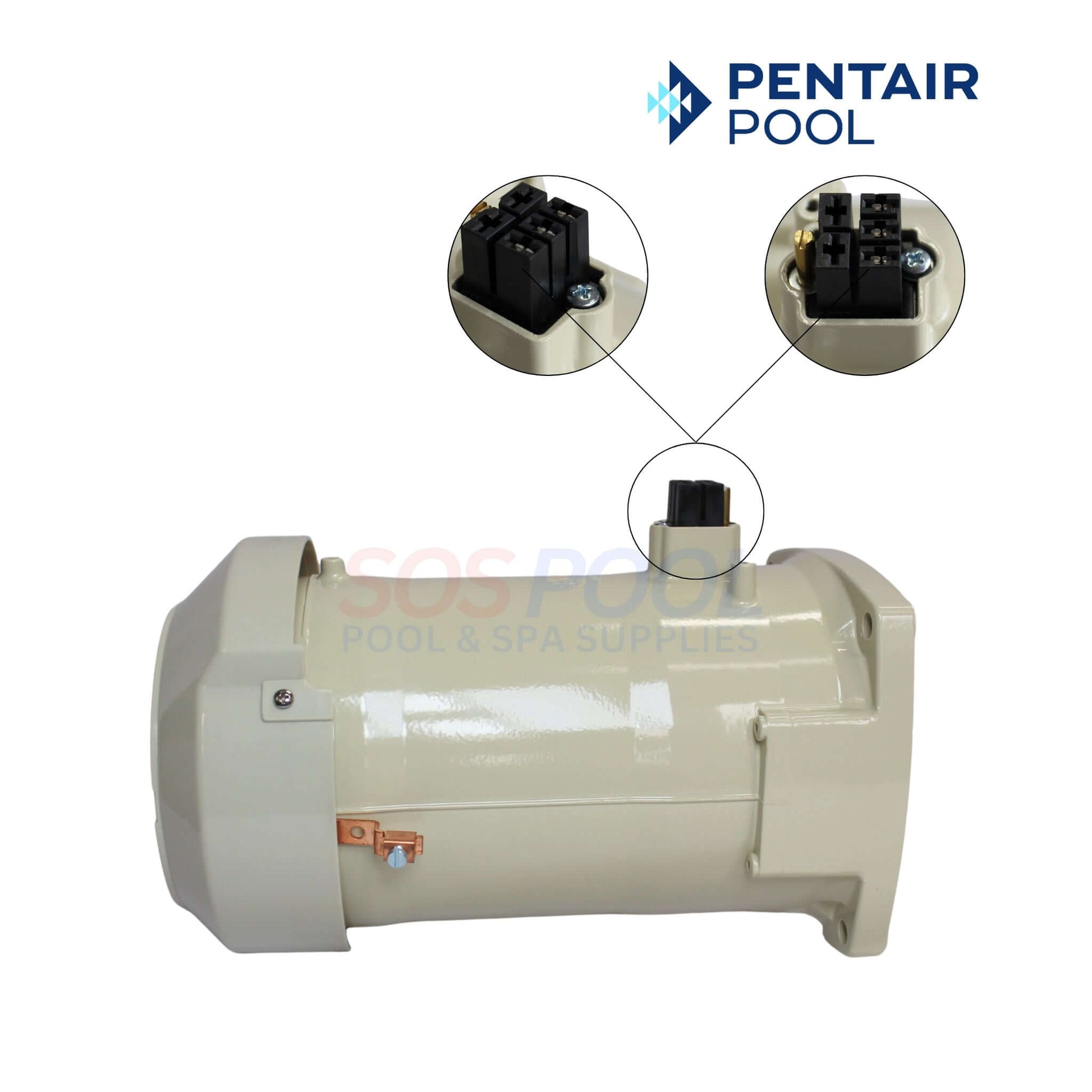 Pentair Motor Variable Speed for IntelliFlo 011018 | 350105S, OEM replacement motor for various Pentair models by SOS Pool.