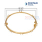 Pentair brass mounting ring 79211600 for large stainless steel niches by SOS Pool, dimensions 10 1/2" x 9 7/8".
