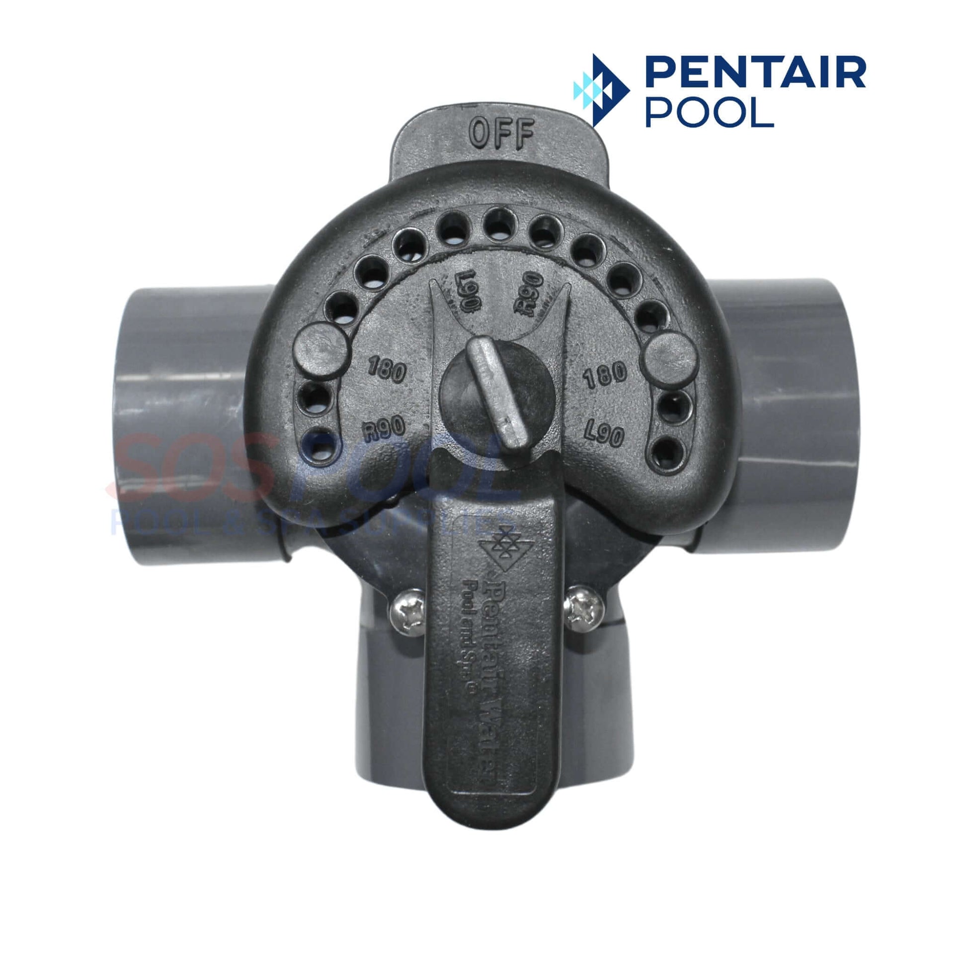 Pentair PVC Diverter Valve 2 inch 3 Way Model 263028 for pools and spas - SOS Pool.