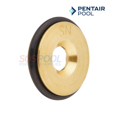 Pentair Pool product image: Brass washer with rubber O-ring for fitting in pool equipment by SOS Pool.