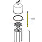 Pentair Purex Filter Rod Assembly parts, including 48 sq. ft. Filter Tie Rod, model 072868, essential for pool filtration.