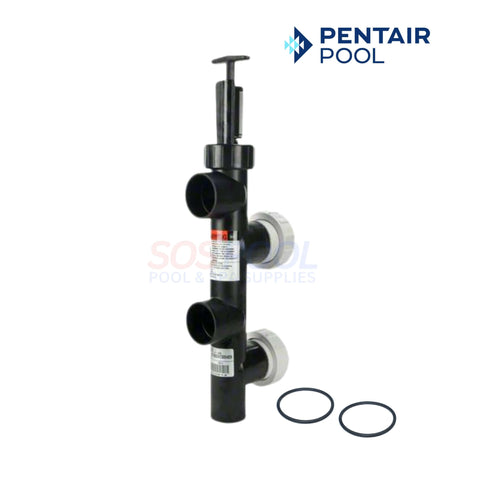 Pentair Push Pull Valve 263053 for System 2 and 3 Filters | SOS Pool - Durable PVC Body with Unions.