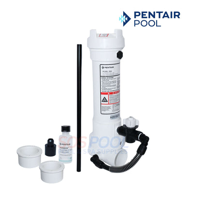 Pentair Rainbow 320 In-Line Chlorine & Bromine Tablet Feeder, SKU R171096, for residential/commercial pools, SOS Pool.