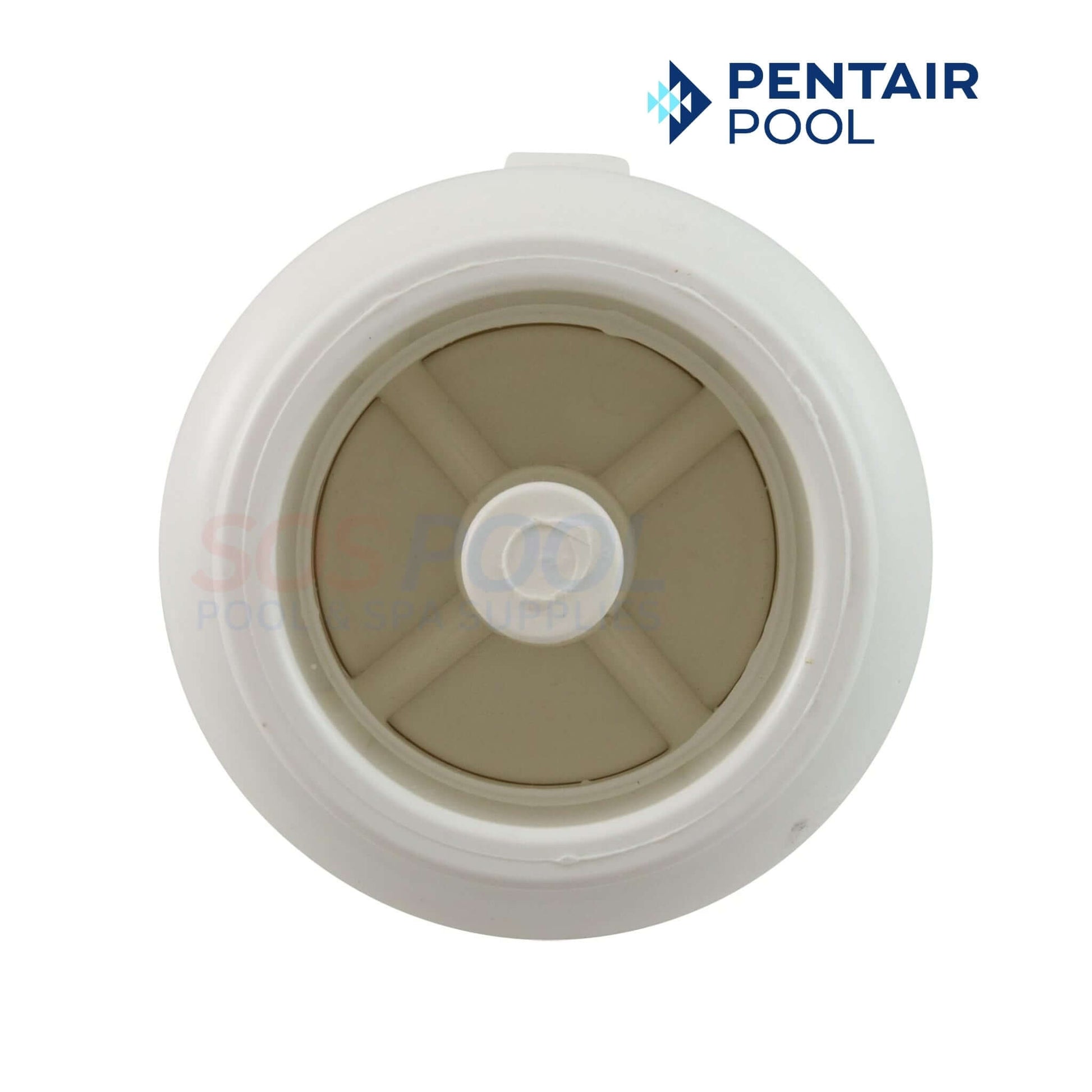 Pentair Rainbow Feeder Check Valve 1.5" - 2" | R172288, top view with white casing for pool supplies from SOS Pool.