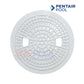 Pentair Skimmer Lid for Sta-Rite U-3, OEM part 08650-0058, durable white plastic, 9-13/16" diameter, SOS Pool.