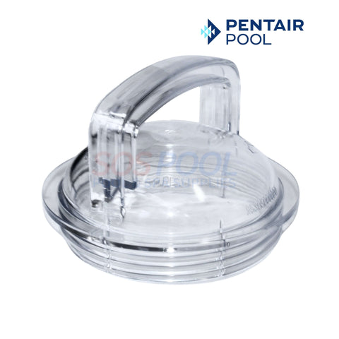 Pentair Strainer Cover Lid 355301 for Challenger Pumps, clear design from SOS Pool for easy visibility and monitoring.