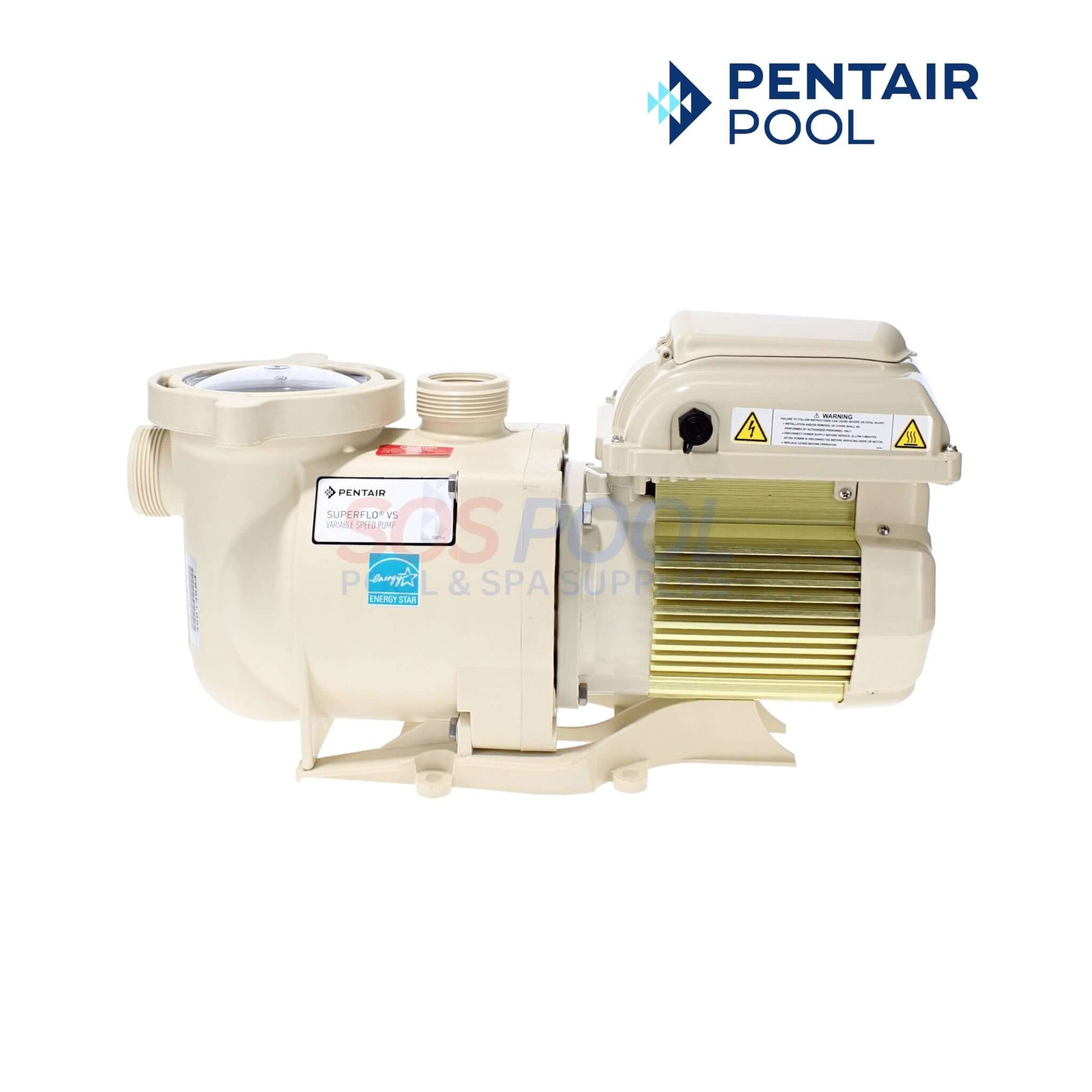 Pentair SuperFlo 1.5 HP Variable Speed Pump | 115V/208V | EC-342001 for energy-efficient pool maintenance from SOS Pool.