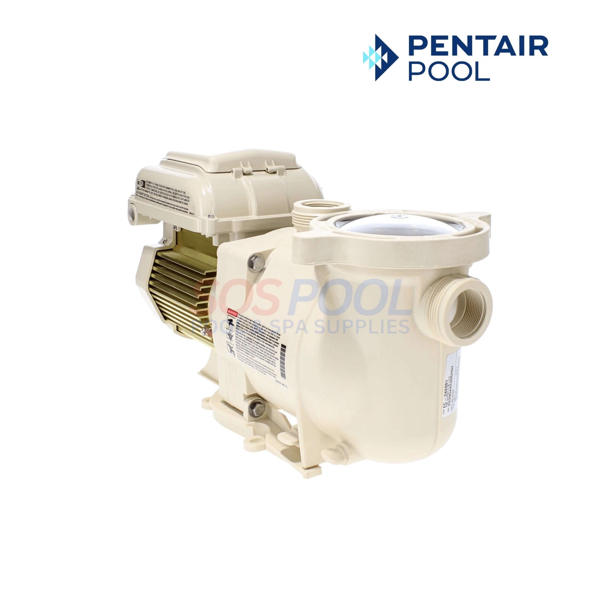 Pentair SuperFlo 1.5 HP Variable Speed Pump | 115V/208V | EC-342001 for energy-efficient pool maintenance by SOS Pool.