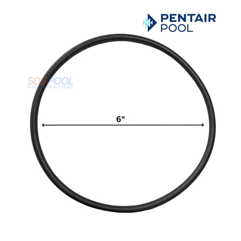 Pentair SuperFlo Pump Lid O-Ring 6 inch, OEM part 357255 for SOS Pool supplies, securing pool pump lids.