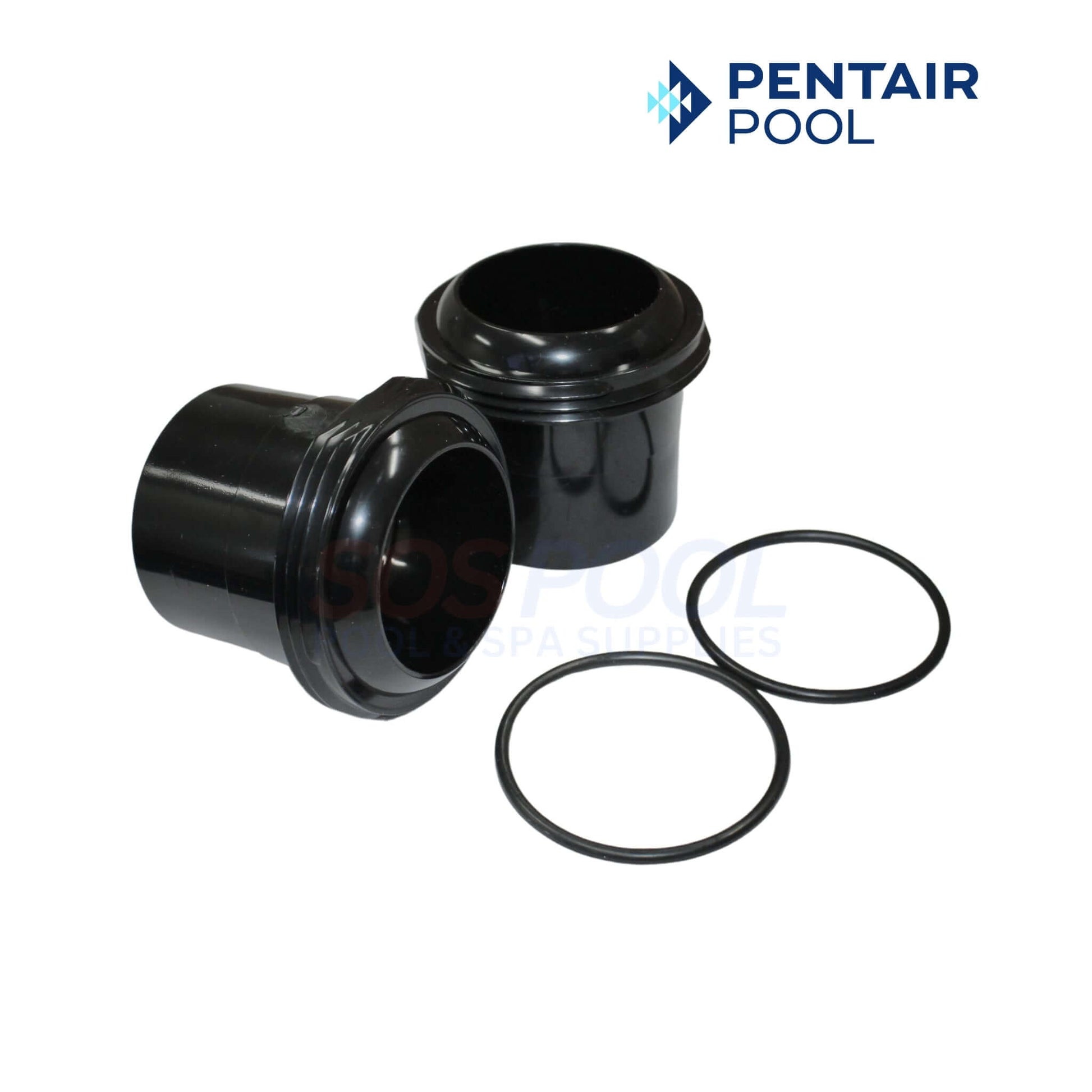Pentair Pool replacement parts including black tank fittings and O-rings for efficient maintenance, SOS Pool.