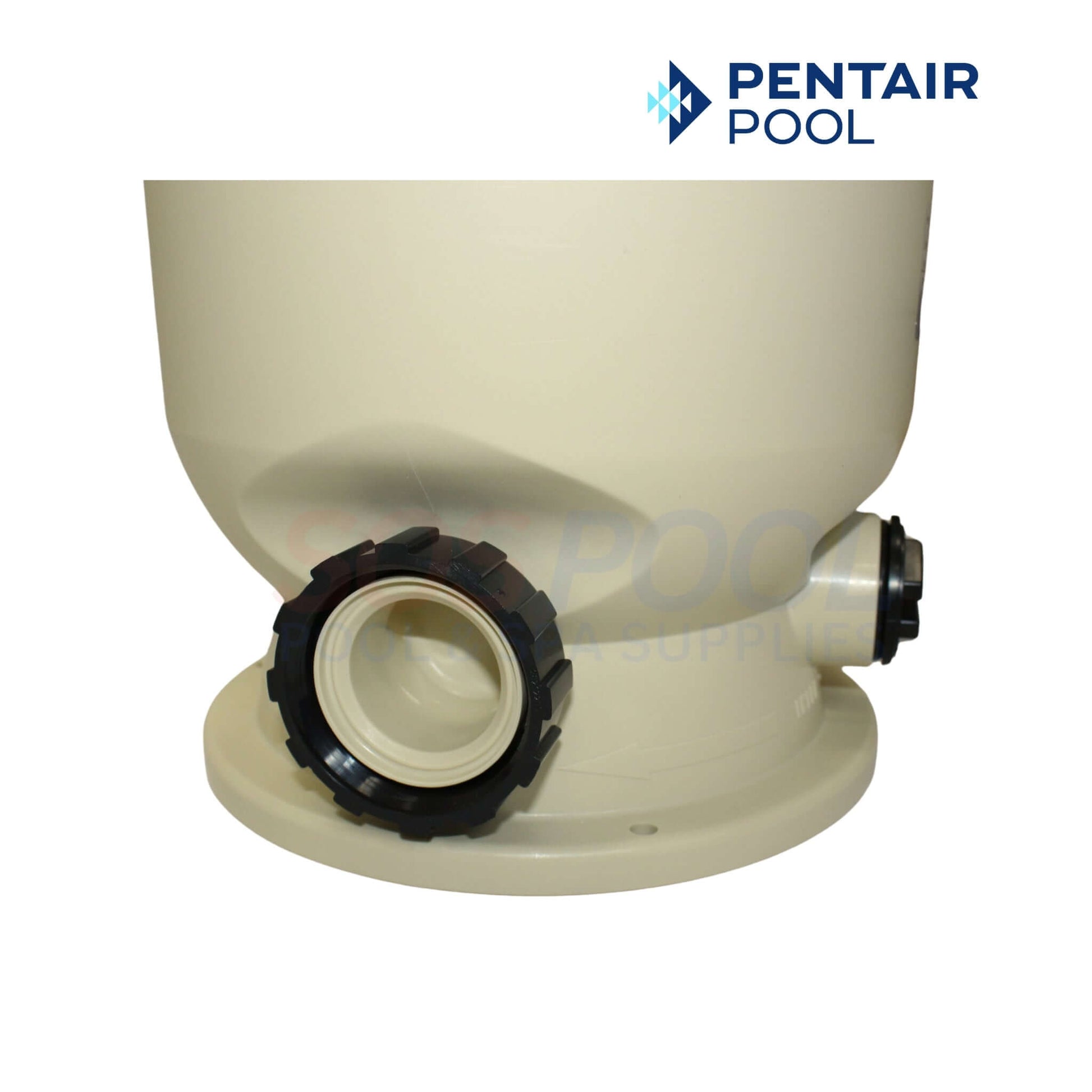 Pentair Tank Bottom for Clean and Clear 150 200 Filters, part 178560, SOS Pool, almond color, reliable assembly.