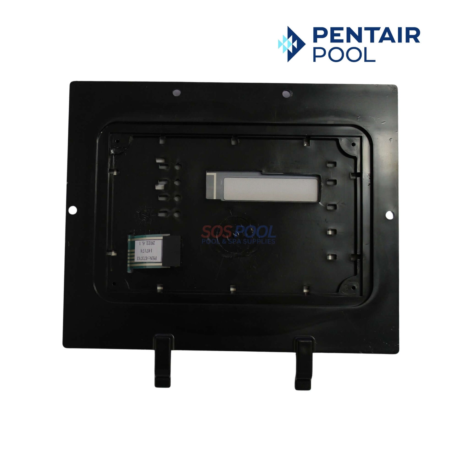 Pentair Thermaflo Display Bezel 473693 for UltraTemp Heat Pump Control, SOS Pool. High-quality replacement part.